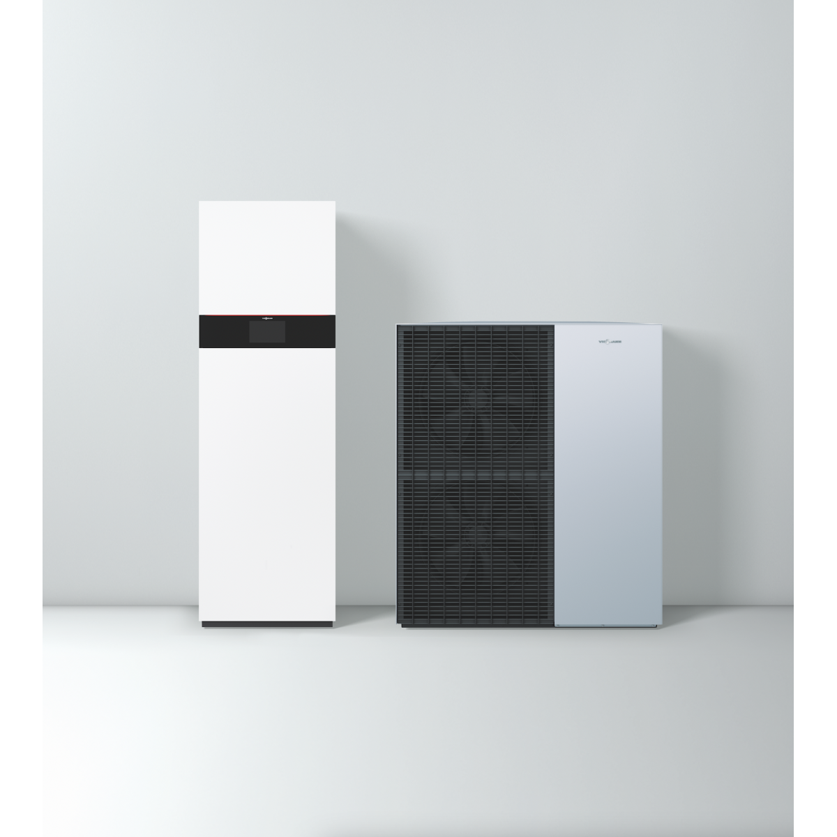 Šilumos siurblys oras - vanduo Viessman ONE BASE Vitocal 150-A Compact A10 400V V109 (su integruotu 190l boileriu, su buferine talpa) 12,0 kW 400/400V su 8 kW tenu (monoblokas) Z032249